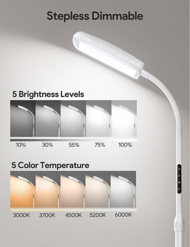 Happy Lamp, 10000 Lux Bright Light Floor lamp with Remote Control
