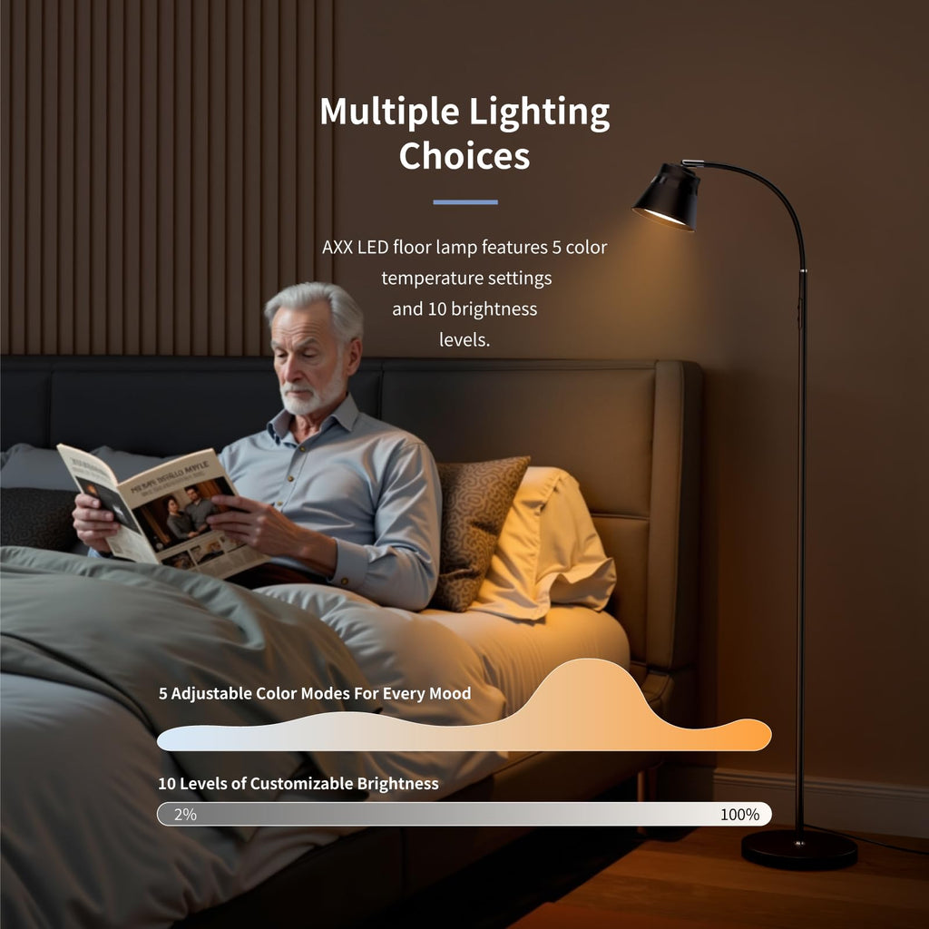 Reading Floor Lamp with Remote for Task, Craft, Architect