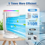 AI Portable Air Conditioners Fan with 120° Rotating Function,Evaporative Mini Room Air Conditioners