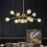 Sputnik Chandeliers Modern Crystal Pendant Lighting Gold Chandelier 12 Lights Mid Century Ceiling Light Fixtures for Dining Room Kitchen Island Living Room Bedroom Bar A116-B09ZXXV34B