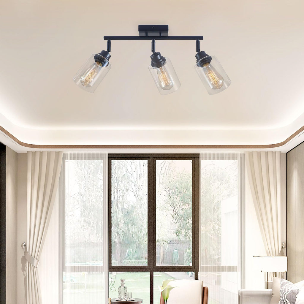 Matte Black Track Lighting Ceiling Mount