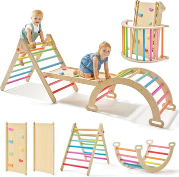 Land Triangle Set, in-1 Foldable Climbing Toys Set for Kids