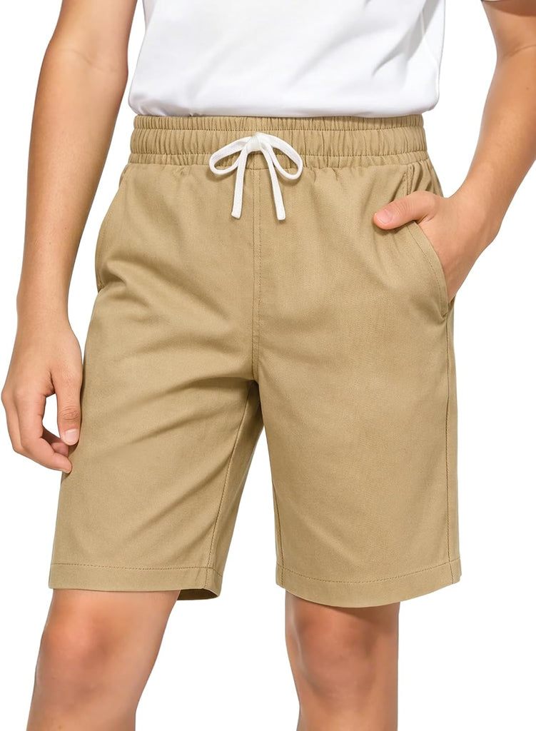 Boys School Uniform Shorts Stretch Chino Short