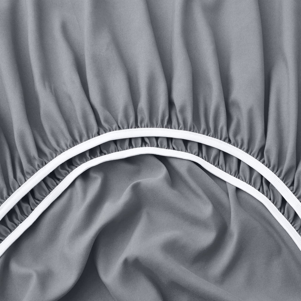 Extra Deep Pocket Queen Fitted Sheet Only, Silver Grey