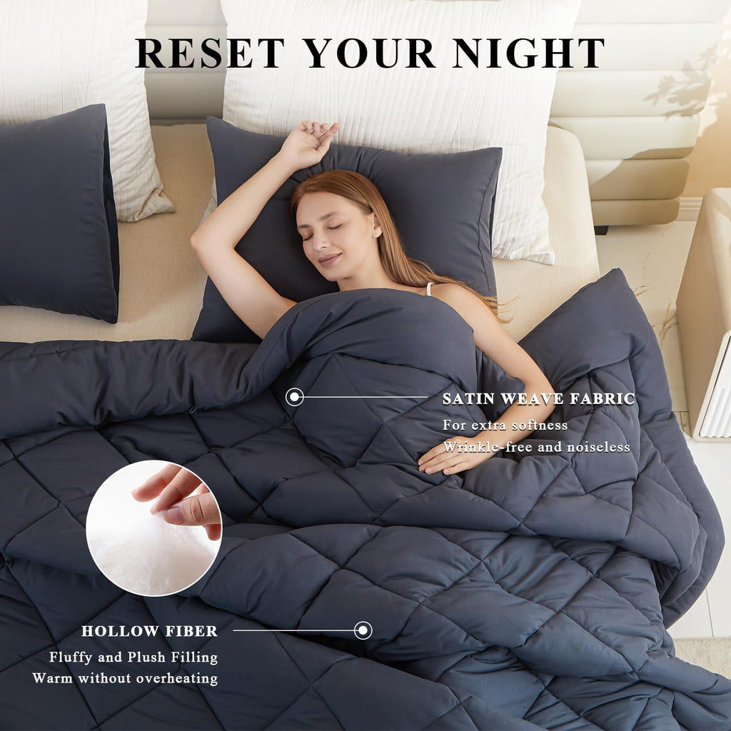 128x120 Oversized King Comforter, Extra Large King Size Comforter Oversized, All Season Soft Lightweight Quilt Down