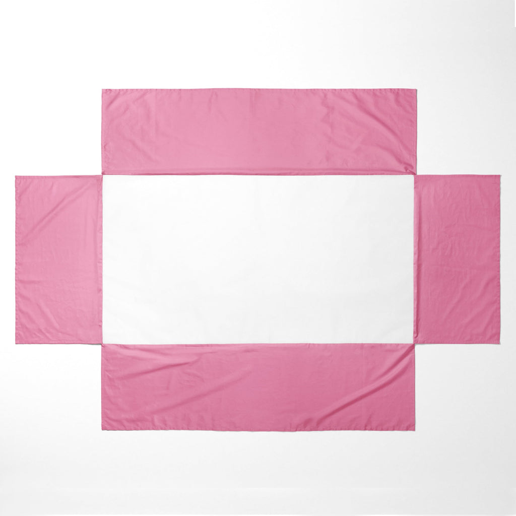 Solid Crib/Toddler Bed Skirt Dust Ruffle, Pink, 13 inches Drop