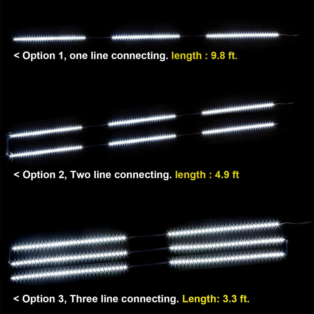 9.8ft Under Counter Light, Dimmable LED Cabinet Lighting with Remote
