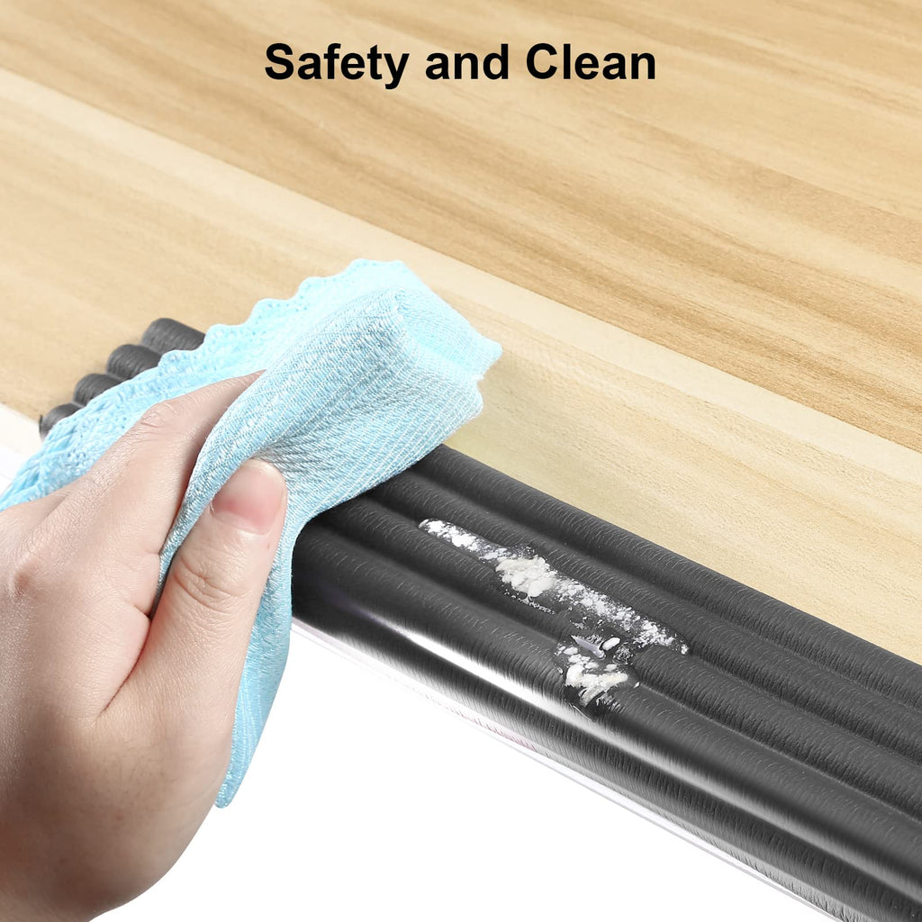 Upgraded Baby Proofing Edge Corner Protector, 16.4ft Edge Guards Padding with 3M Adhesive, Extra-Wide Soft Rubber
