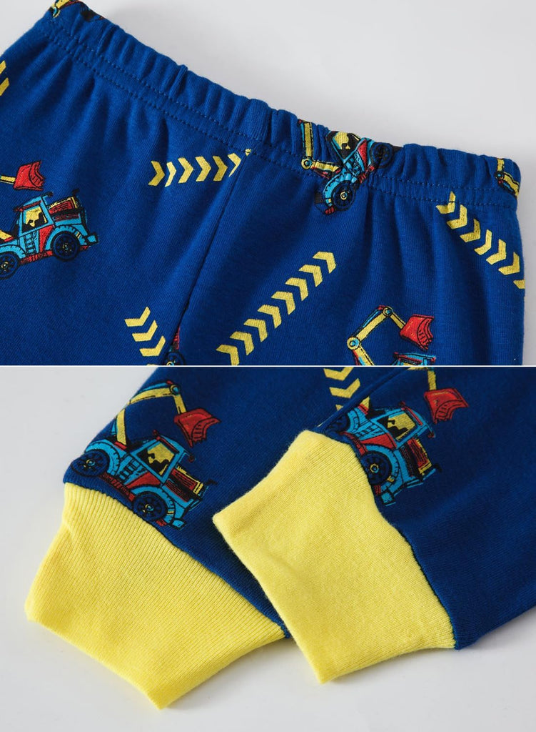 Bety Boys 4 Pieces Cotton Pajamas Toddlers Long Sleeve 24M