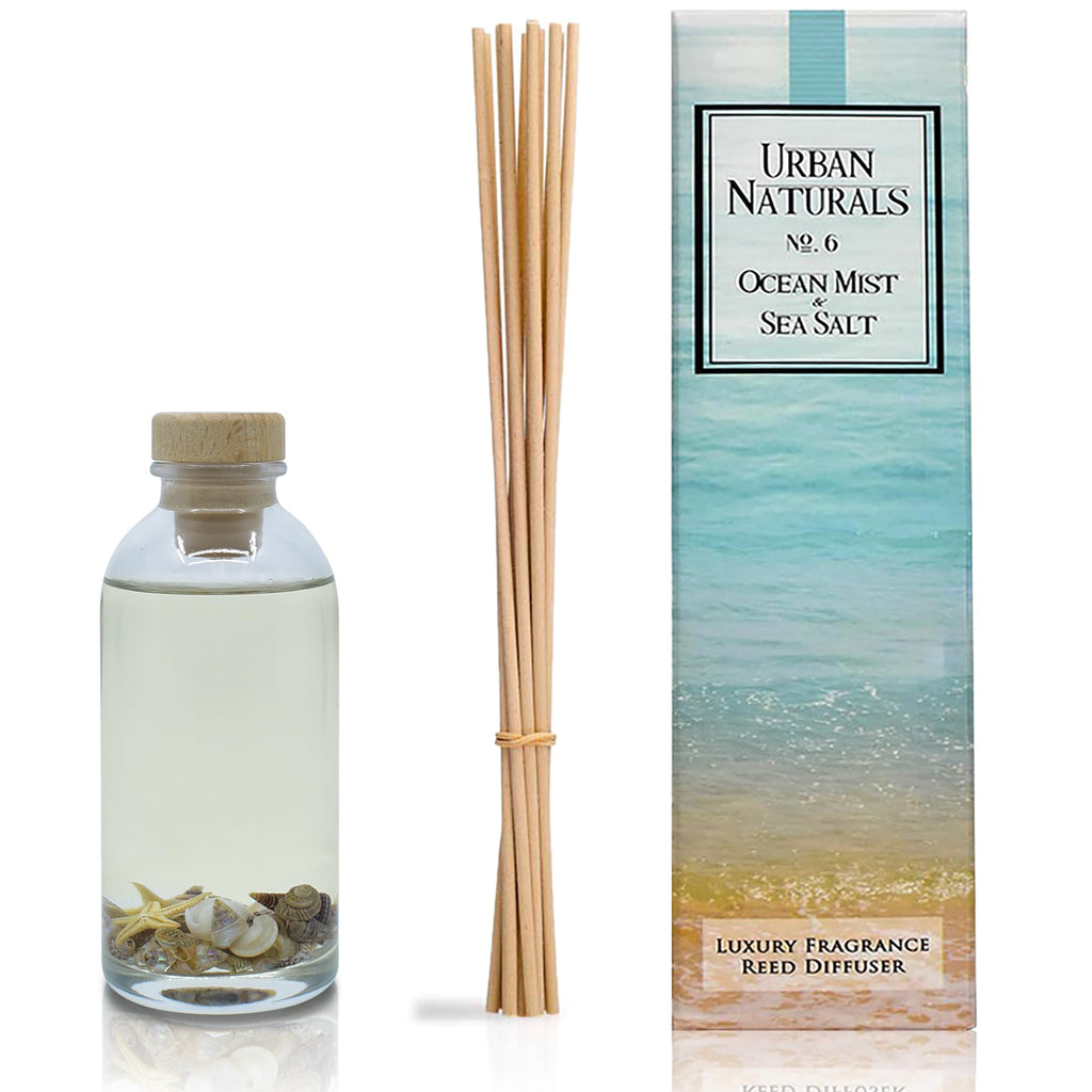 Reed Diffuser Set, Ocean Mist & Sea Salt - Bathroom Décor