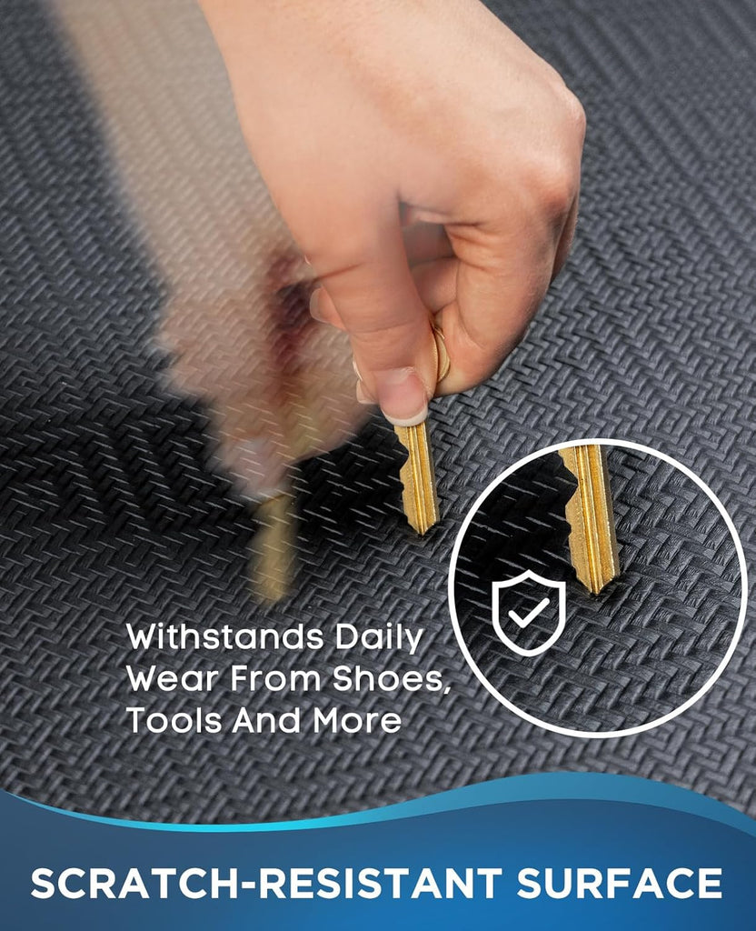 Kitchen Mats for Floor, 20x37 Anti Fatigue Cushioned Mat,3/4 inch Thick, Kitchen Rugs,Waterproof,Comfort Ergonomic