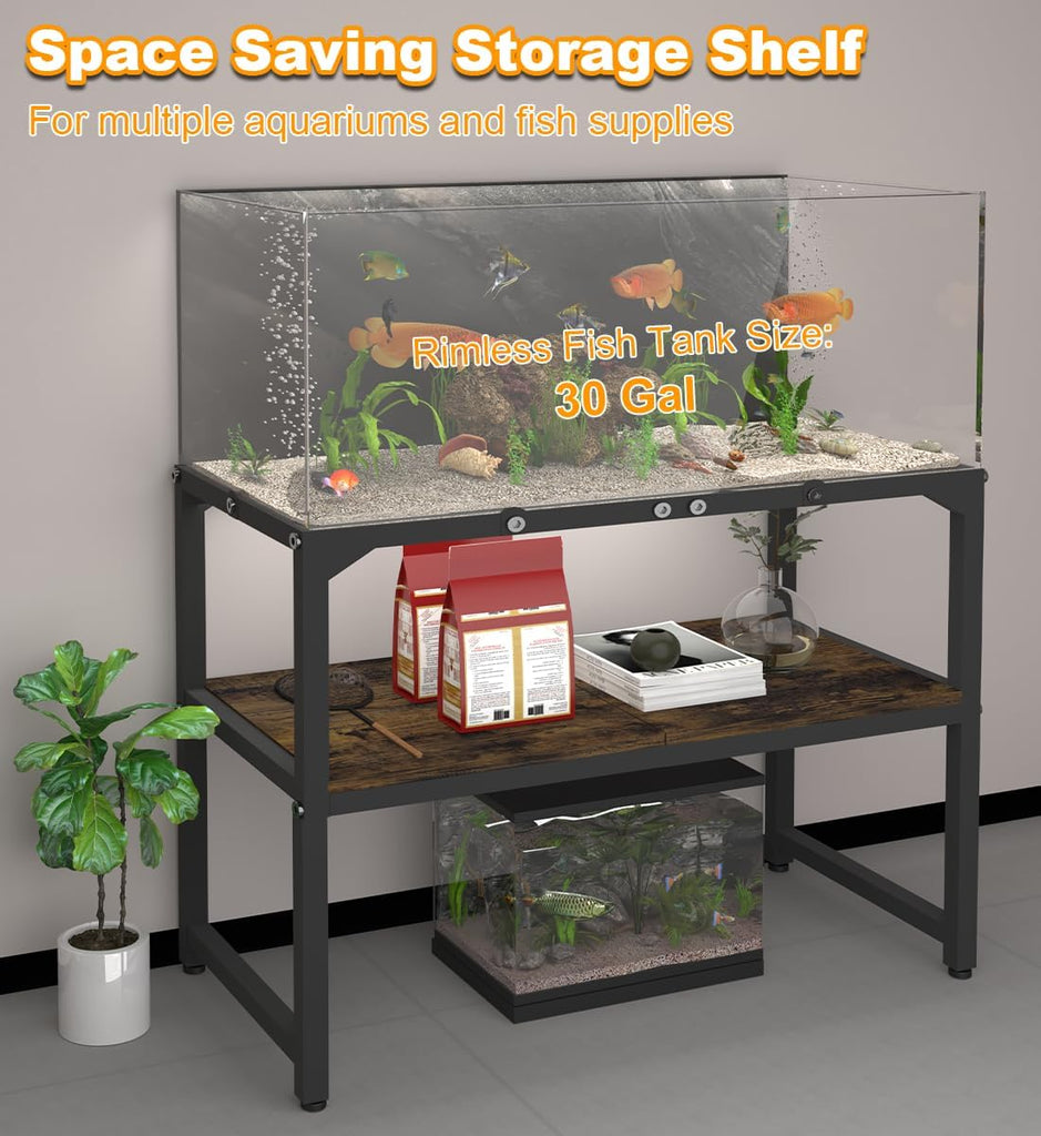 20-30 Gallon Fish Tank Stand, Black