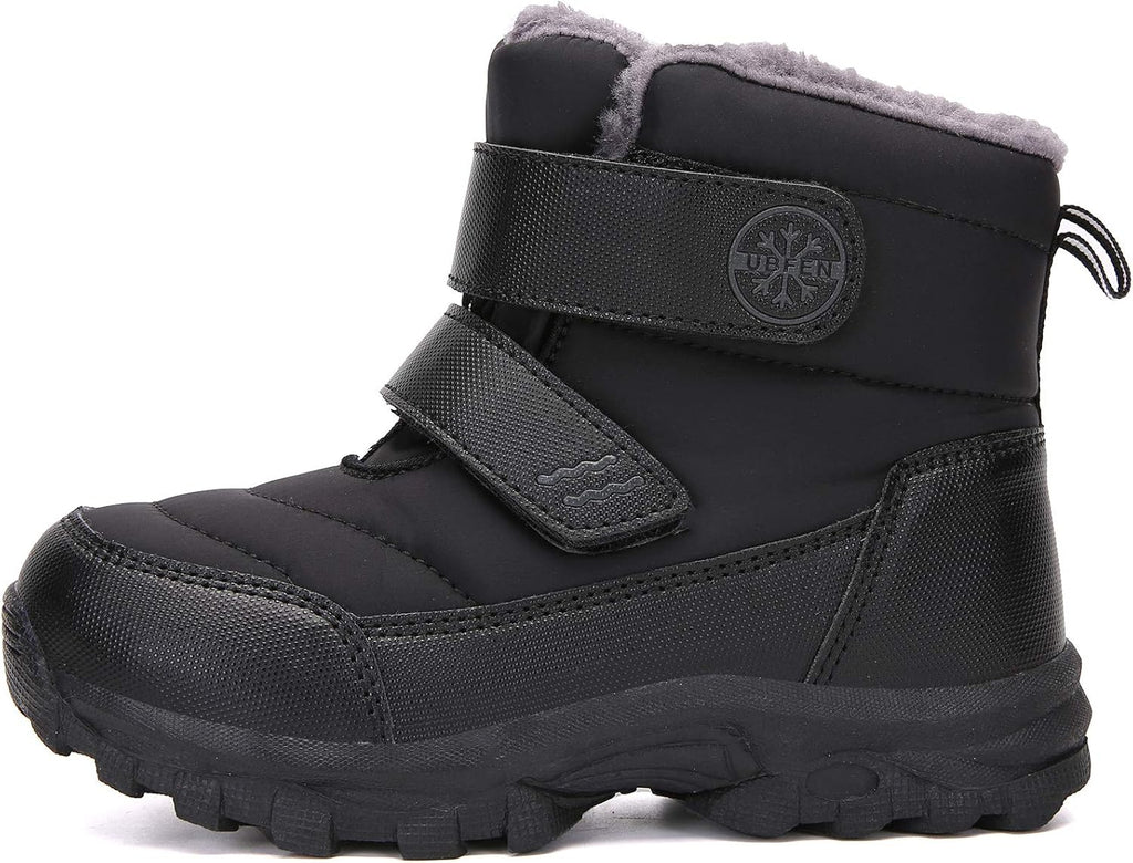 Kids Snow Boots Water-Repellent Warm Winter Shoes for Boys and Girls