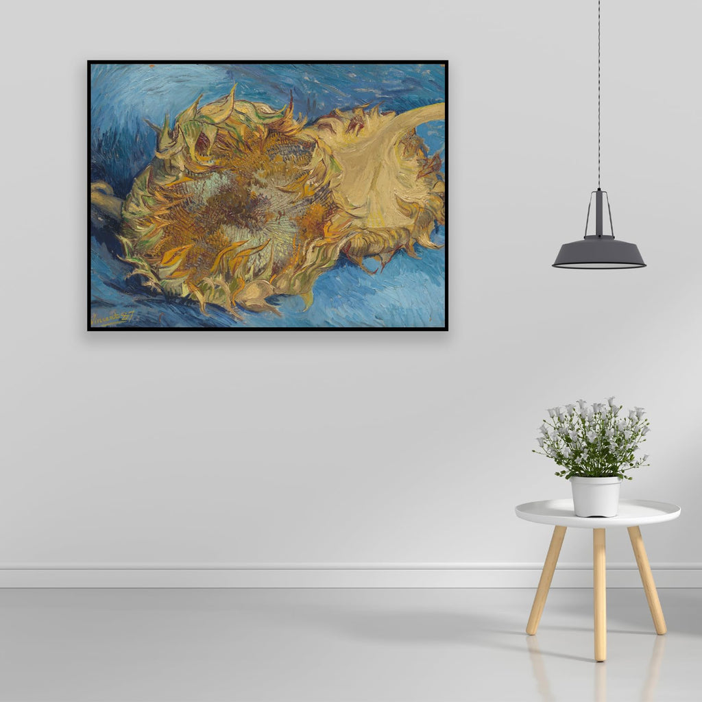 Vincent Van Gogh Canvas Wall Art - Two Cut Sunflowers Poster - Flower Decoration Poster - Classic Impressionist