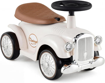 Ride On Push Car, Outdoor Toddler Riding Toys w/Steering Wheel, Horn & Storage, Foot-to-Floor Sliding Car, No