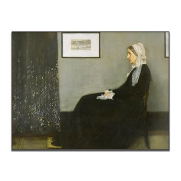 James Mcneill Whistler Poster - Whistler'S Mother Poster - Famous Oil Paintings Reproduction - Art Canvas Wall Decor