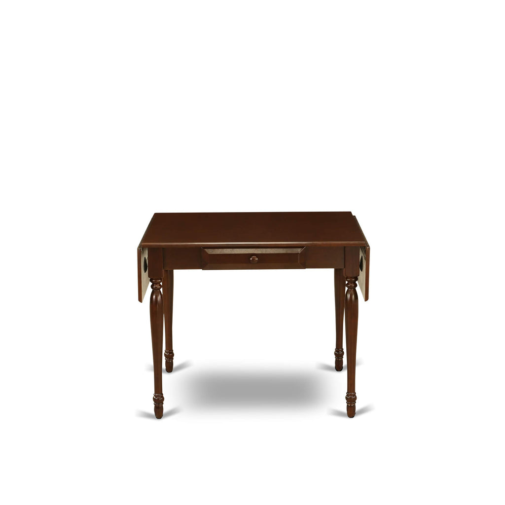 West Furniture MZT-MAH-T Monza Kitchen Table - a Rectangle Dining Table Top with Dropleaf & Stylish Legs, 36x54 Inch
