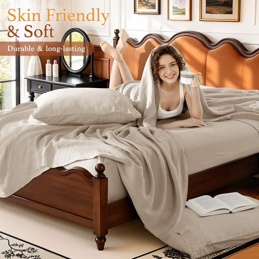 100% French Linen Sheets - Bed Sheets