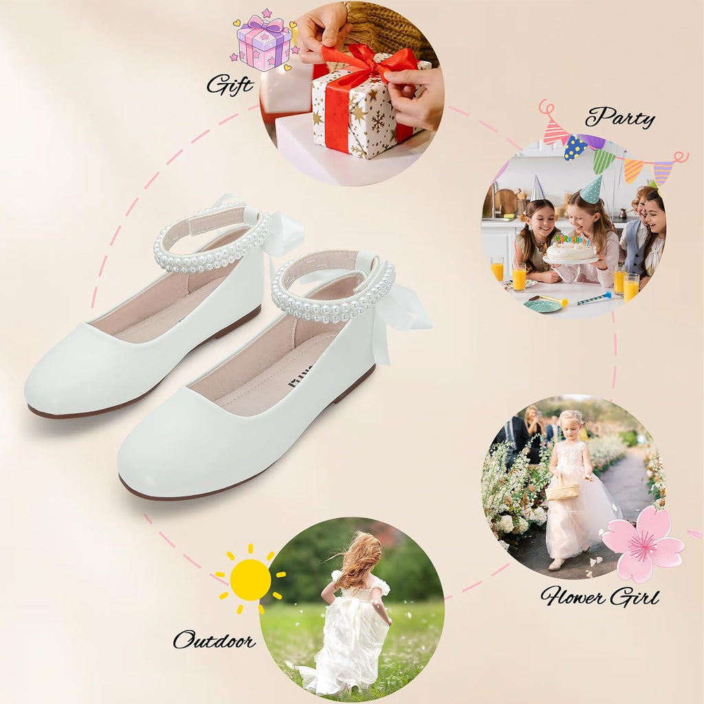 Toddler Flower Girl Dress Shoes Mary Jane Flats