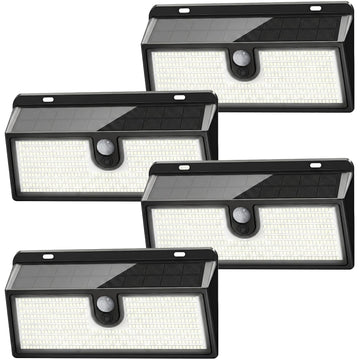 Solar Lights Outdoor, 452 LED Ultra Bright Solar Motion Lights Outdoor, IP65 Waterproof Motion Sensor Outdoor