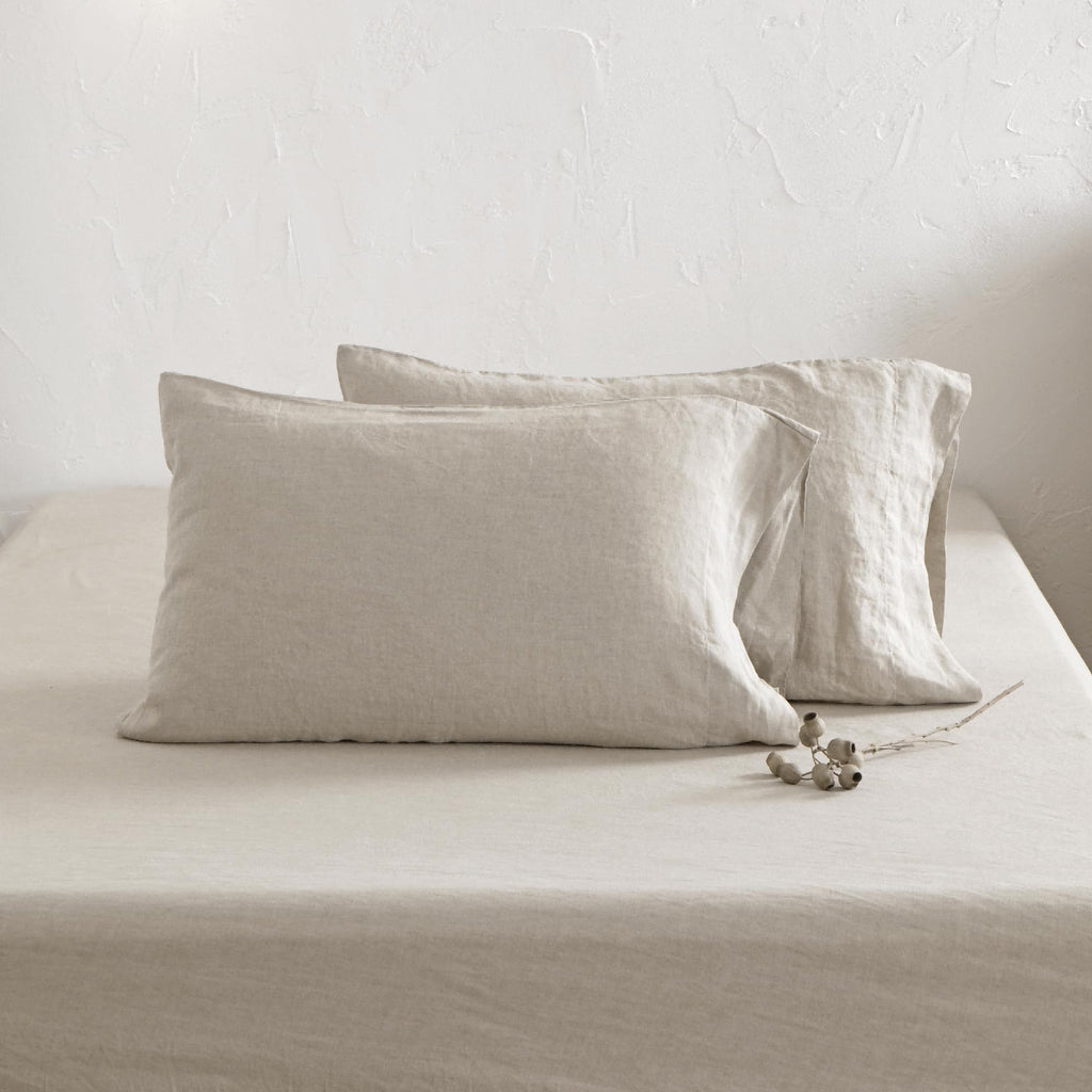 100% Flax Linen Sheets Set Natural Linen Bedding