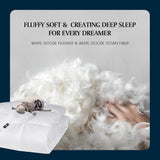 Goose Feather Down Fiber Cotton Comforter Queen - 100% Cotton Duvet Insert
