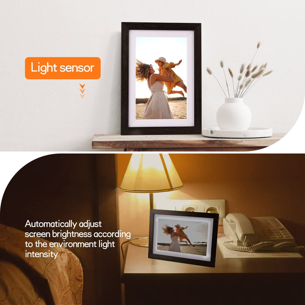 10.1" WiFi Digital Picture Frame, Smart Cloud, Frameo App