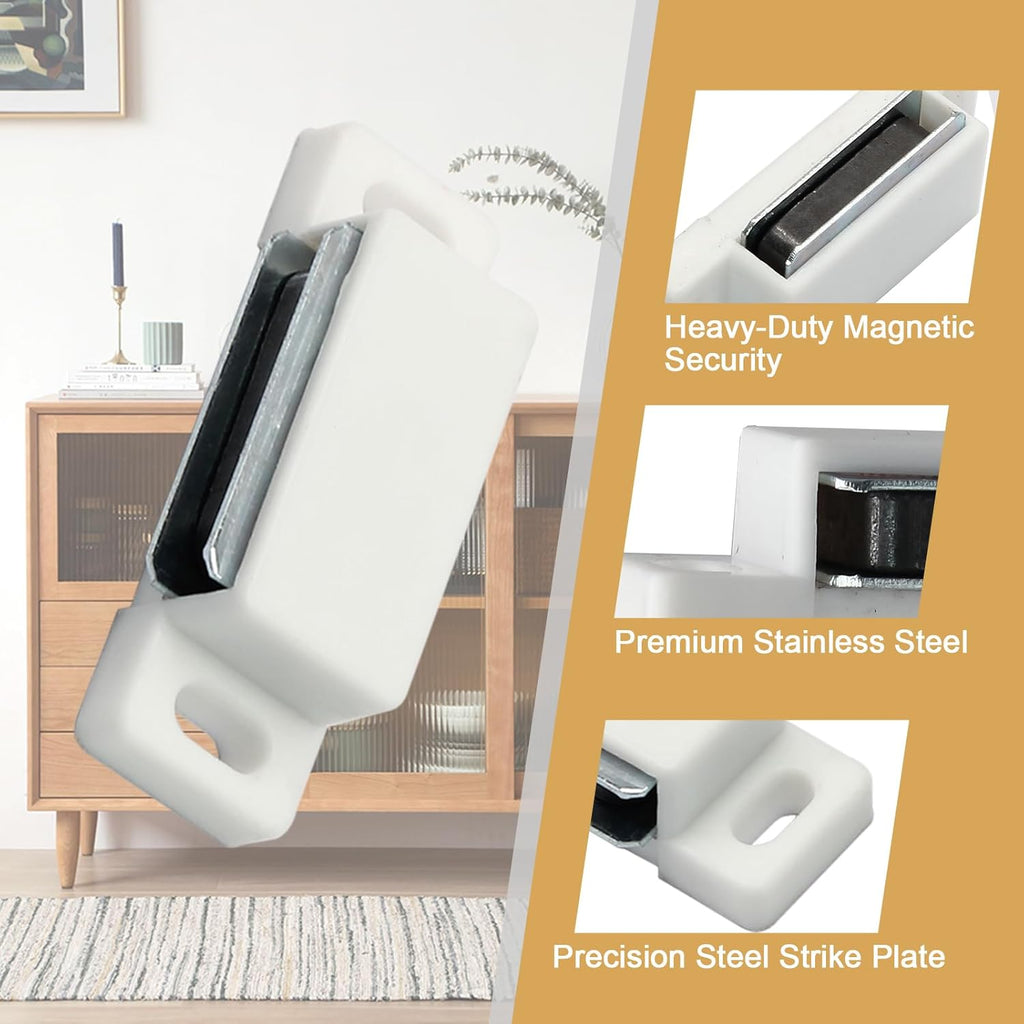 12Pcs Cabinet Door Magnets Catch Magnetic Door Catch, Magnetic Shutter Hardware Drawer Magnet Latch Cabinet Magnets for