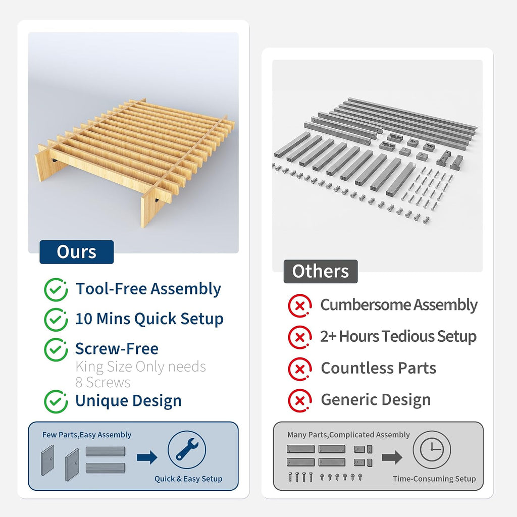 Japanese Platform Bed Frame detail