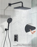 Matte Black 11-Inch Rainfall Shower System