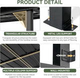 10' x 14' Lean to Gazebo, Upgraded Hardtop Outdoor Pergola w - Image 6