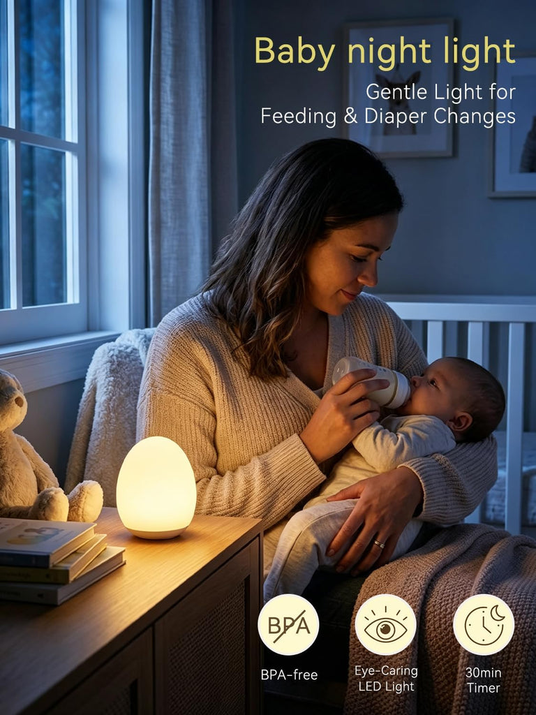 Night Light for Kids,Egg Night Light for Baby Nursery