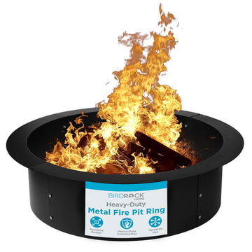 Outdoor Fire Ring, Black, 30"