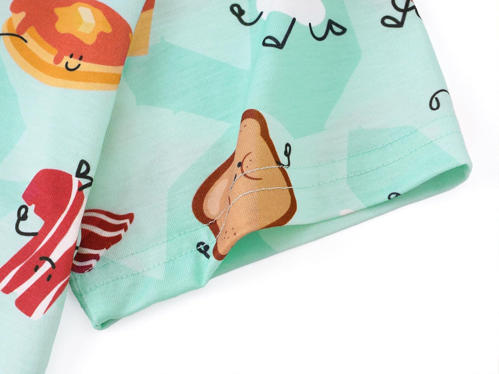 Boys Pajamas Fun Prints Button-Down Short Sleeve Set