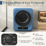 Portable Washer and Dryer Combo, 28 Lbs Twin Tub Washing Machine, 1.5 Cu.Ft Compact Clothes Dryer, Portable Washing