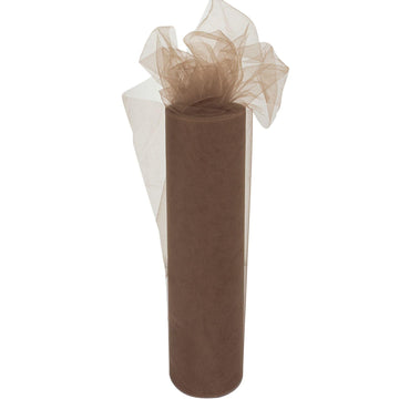Light Brown Tulle Roll Spool 24 Inch x 100 Yards for Tulle Decoration