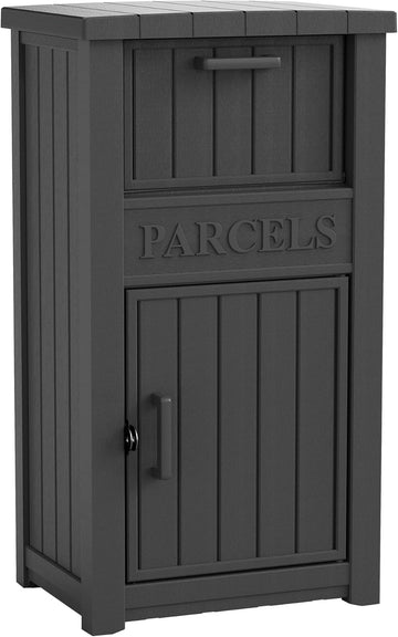 Package Delivery Box Theft Large Parcel Drop Box Storage, Black(60 Gallon)