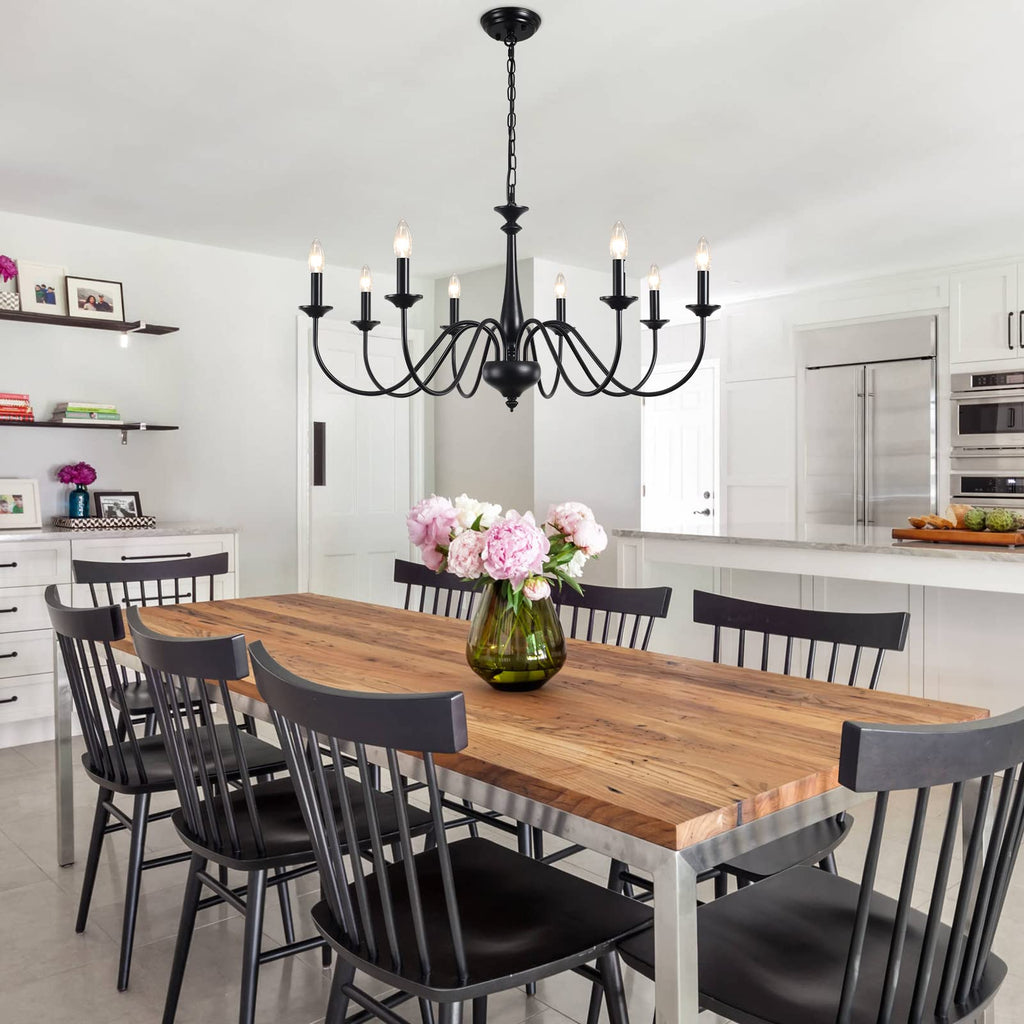 Farmhouse Chandeliers Light Fixture Black Chandelier