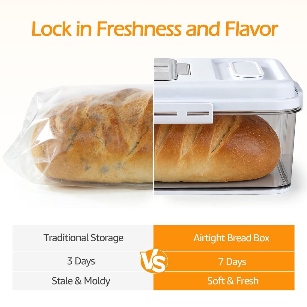 Bread Storage Container with Lid made Bread 2Packs