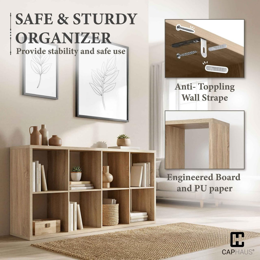 Sturdy Room 13-Inch Cube Storage Organizer Shelf, with Extra Thick Exterior Edge, Open Storage Shelf Divider