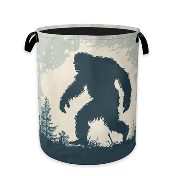 Big Foot Laundry Hamper,Retro Forest Collapsible Laundry Baskets,Waterproof Oxford Cloth Laundry Room Organization