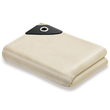 Welding Blanket Fire Resistant Large 4x6 ft - Fiberglass Flame Retardant Fabric 1022 °F High Temp Heat Shield