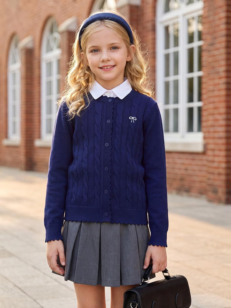 Kids Long Sleeve School Uniform Sweater