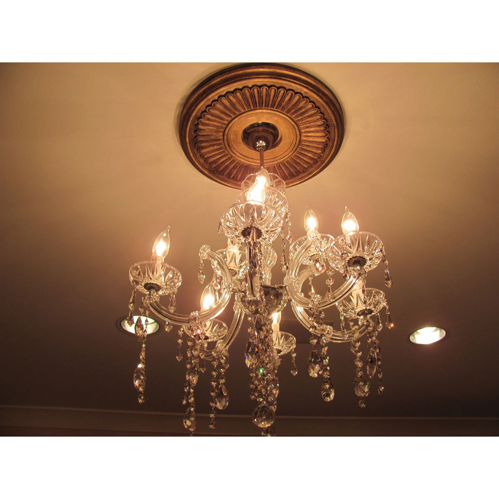 Berkshire Hand-Painted Ceiling Medallion, Clear Yellow