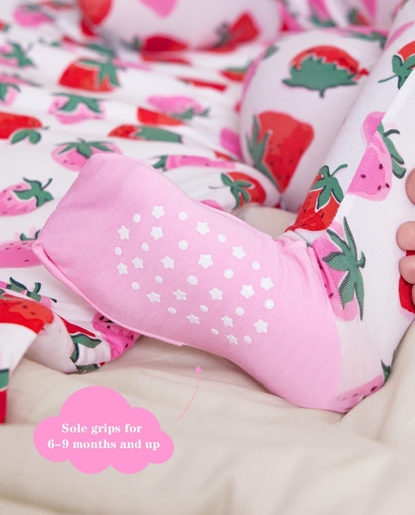 Viscose Derived from Bamboo Baby Footie Pajamas Convertible Sleeper for Baby Girl Zipper Onesie