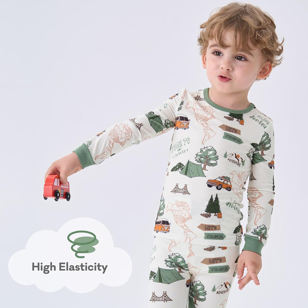 Baby Viscose from Bamboo Pajama Set Toddler Boy Sleepwear