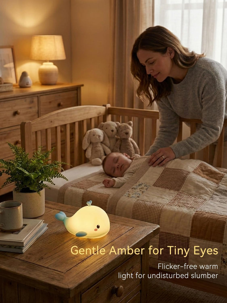 Whale Night Light for Kids, Level Baby Light