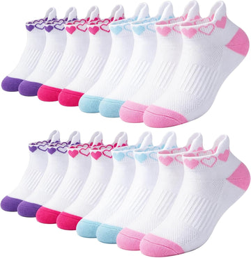 Girls Socks Ankle Athletic Kids Socks for Old