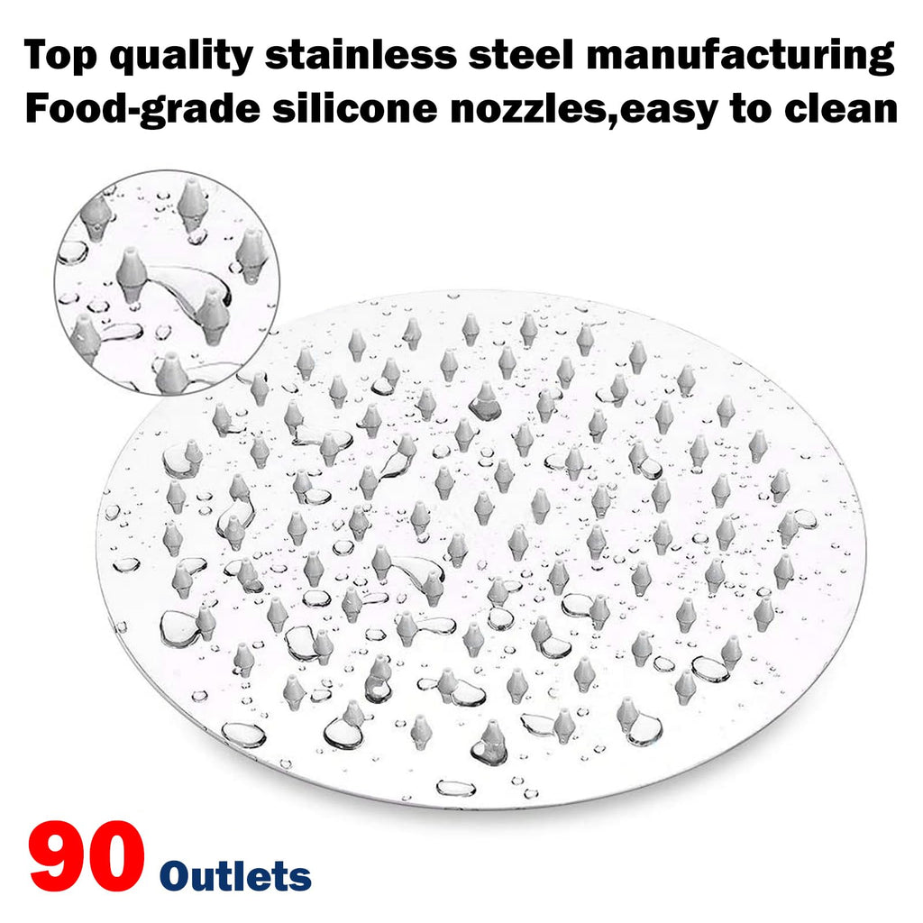 Shower Head with Hose, High-Pressure Stainless Steel 8'' Rain Shower and 5 Settings Handheld Shower Spray Combo with