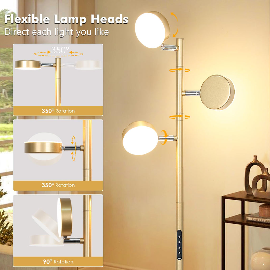 Tree Floor Lamp - Modern Gold Standing Lamp